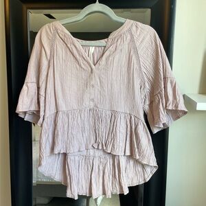 Blush Anthropologie Blouse